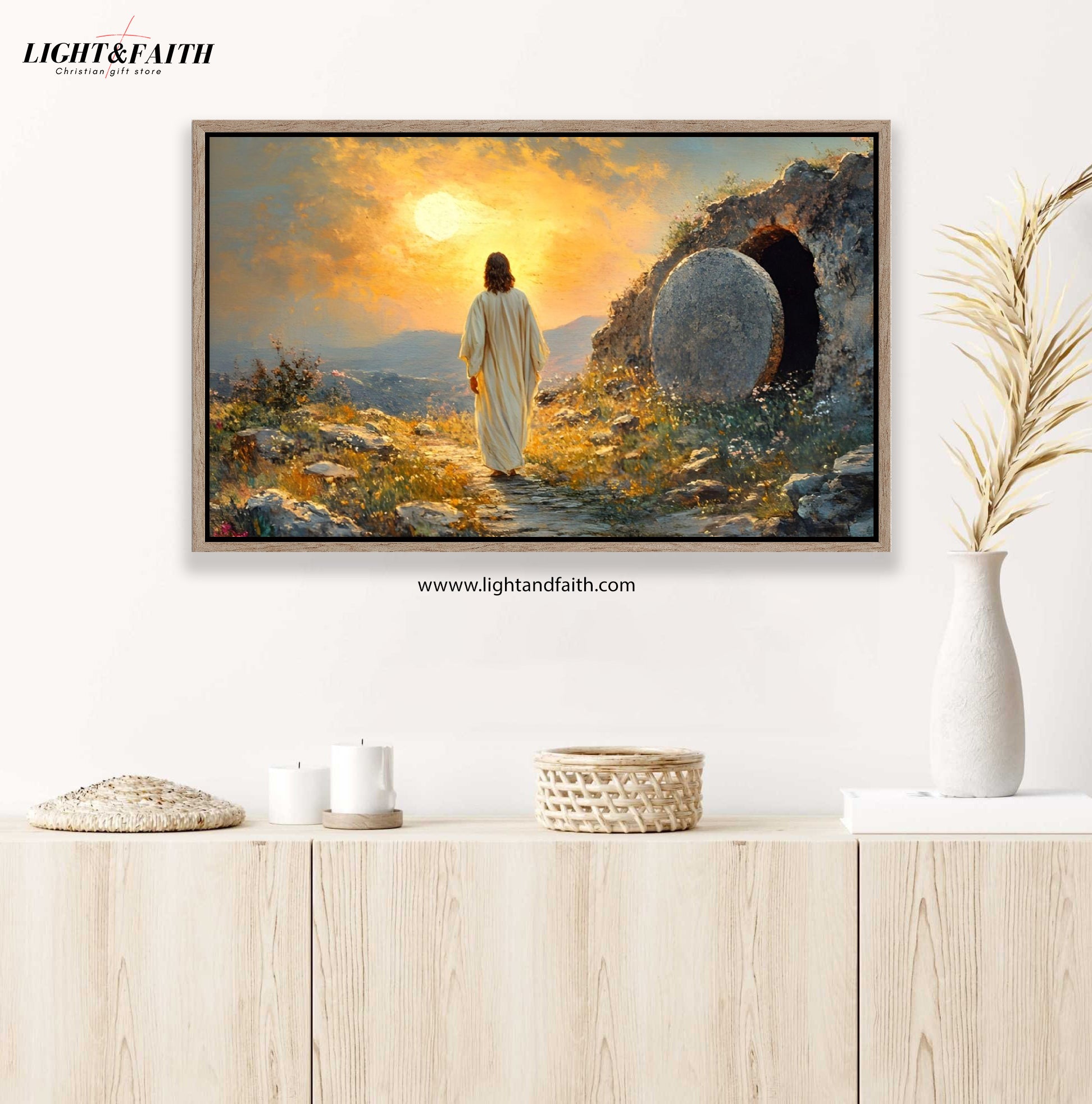 Empty Tomb Poster, He is Risen Wall Art, He is Risen Poster, Jesus Poster, Easter Jesus Poster, Jesus Resurrection Wall Art, Lent Wall Art